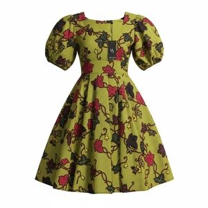 Floral Puff Sleeve Dress